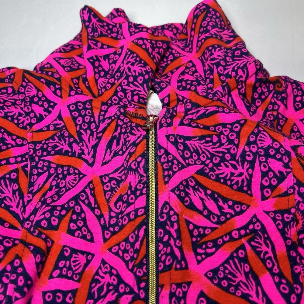 Girls LILLY PULITZER Size Large 8/10 Eleni Pullover Pant Set Pink STAR SEARCHING